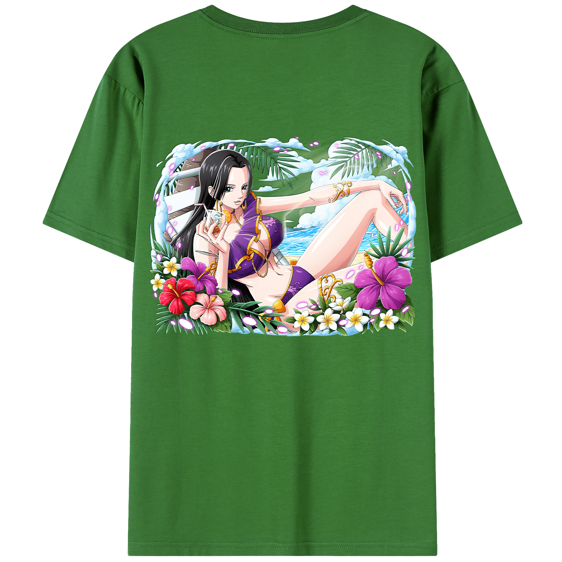 ワンピース ボア・ハンコック ONE PIECE Boa·Hancock レディース半袖Tシャツ(バックプリント)